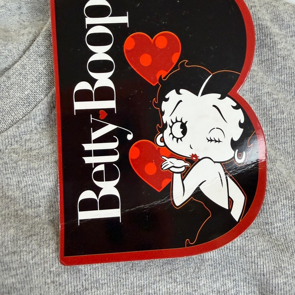 Betty Boop Red and Gray Short Sleeve Tee - Picture 3 of 6